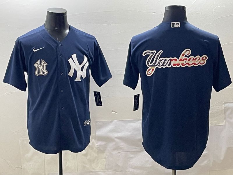 Men New York Yankees Blank Black Game 2025 Nike MLB Jersey style 6->new york yankees->MLB Jersey